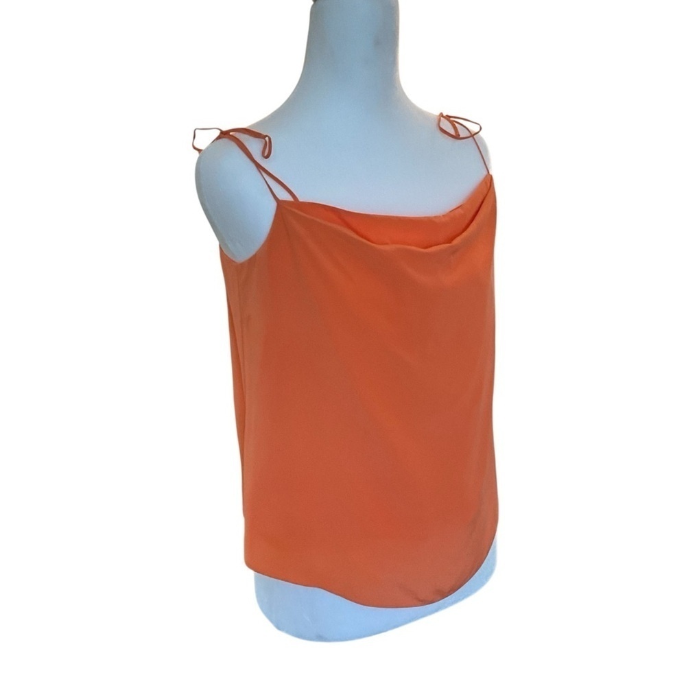 Equipment 100% Silk Orange Camisole Top with Flowy Fit - Picture 3 of 7
